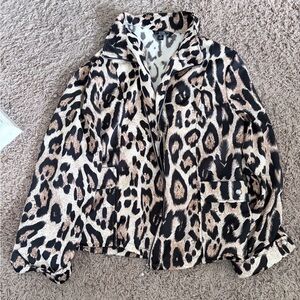 Lisa international Leopard Print Women's Jacket